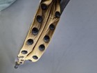 Antique Fireplace Bellows- Wood Leather + Brass Tacks Rustic  — photo 6