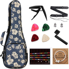 Ukulele Case,21 23 24 26 Tenor Soprano Concert Ukelele Bag With Bag  Capo  4 P