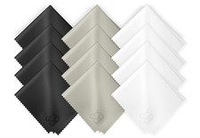 Microfiber Cleaning Cloth 12-Pack Individualy Packed 6"x 7" Glasses Cleaning