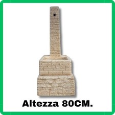 Fontana da giardino moderna per esterno in cemento marmo h80 fontanella rustica