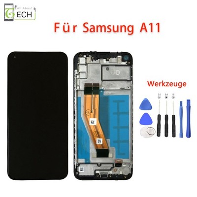 LCD Display für Samsung A11 A115F mit Rahmen Touch Screen Bildschirm  Wer...