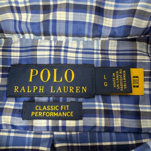 Polo Ralph Lauren Classic Fit Performance Button Down Shirt Plaid Mens Large L - Picture 4 of 12