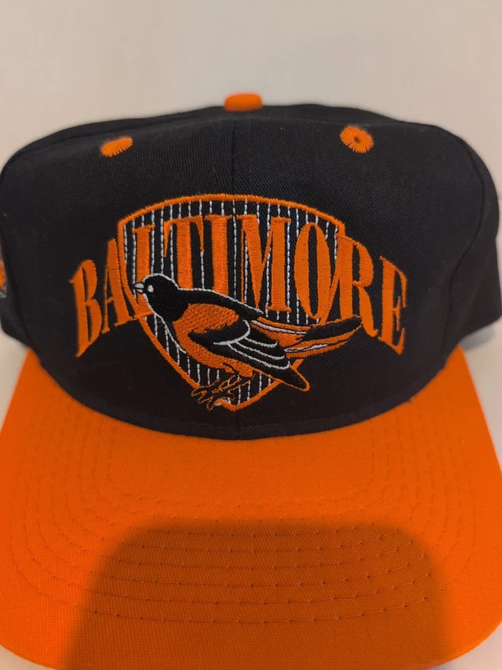De Colección Baltimore Orioles Snapback Sombrero Años 90 Hecho en EE. UU. #1 Ropa Foto 2 de 4