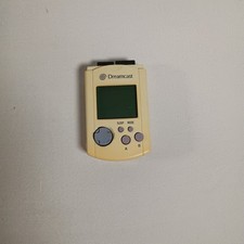 Official OEM SEGA Dreamcast White Visual Memory Unit VMU HKT-7000 Japan Yellowed