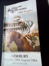 GEOFFREY FREER STAKES 1984 - NEWBURY RACECARD - RARE CARD