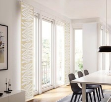 IKEA RONNVARMAL  Panel curtain, beige/white, 24x118  , Blinds, Shades, 60x300 cm
