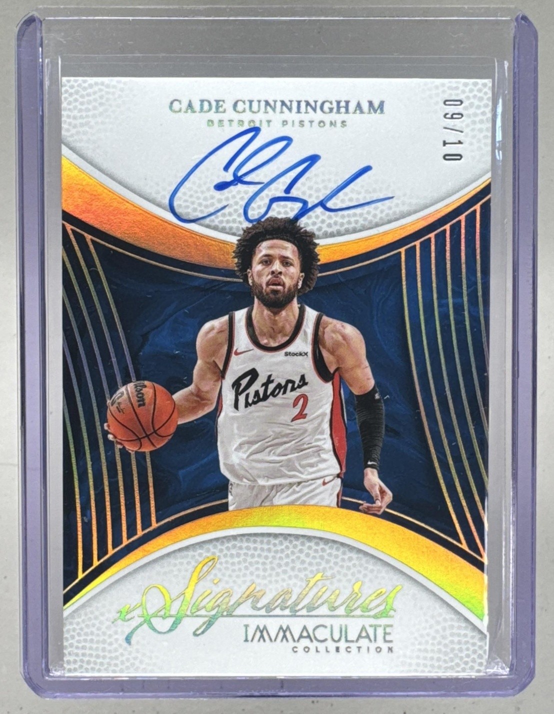 Cade Cunningham 2024 Panini Immaculate Gold Auto 9/10