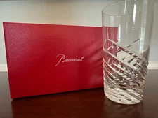 BACCARAT INTANGIBLE SPIN CRYSTAL HIGHBALL TUMBLER BY ARIK LEVY - NEW WITH BOX