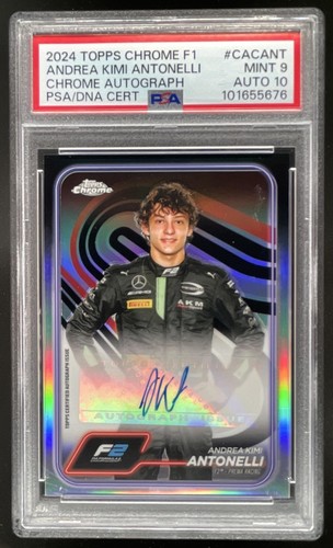 Andrea Kimi Antonelli #CAC-ANT 2024 Topps Chrome Formula 1 Autograph card