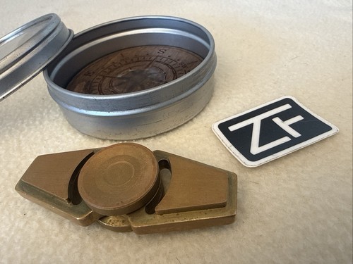 Zerofeud Brass OG Compass Fidget Spinner - Discontinued/RARE Damaged