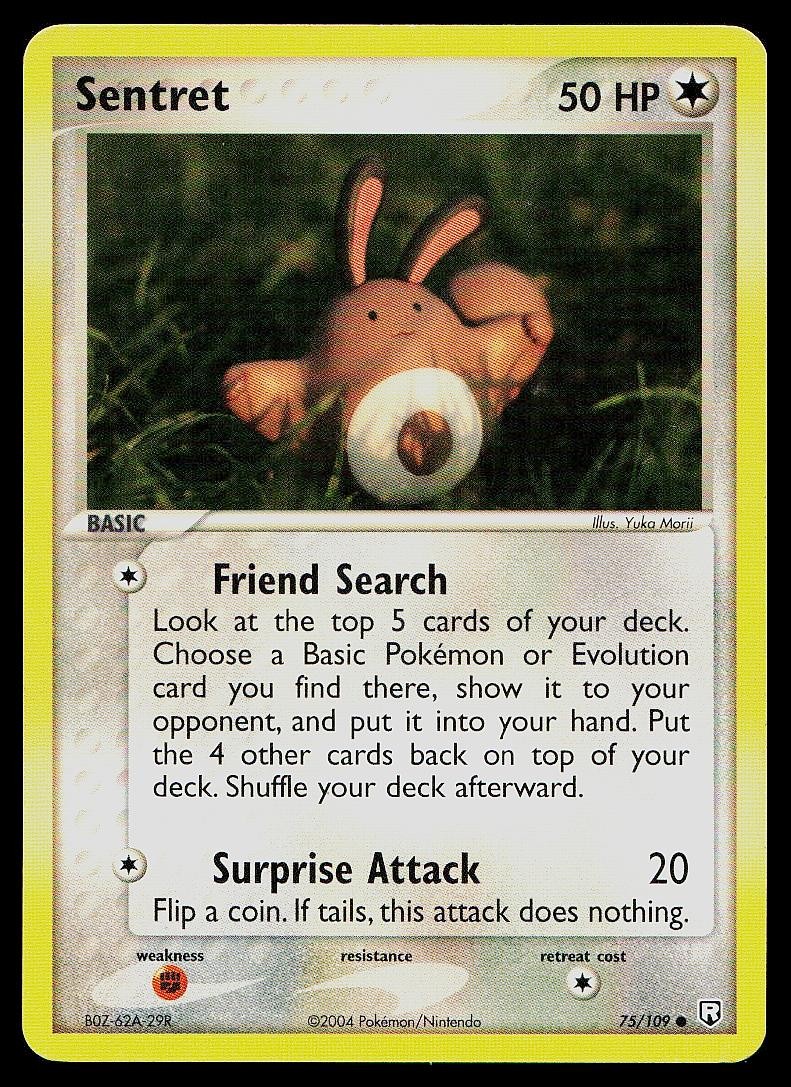 Pokemon Card Team Rocket Returns Sentret 75/109 Common