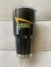 IN-N-OUT Burger Tumbler Commuter Coffee Stainless Steel Black Cup