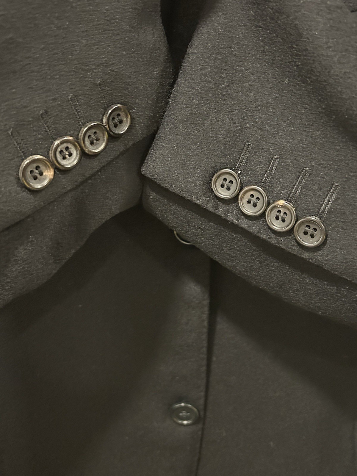 $4000+ Retail Canali Cashmere Blazer Boyds Philadelphia 62EU 52US R Black image 3
