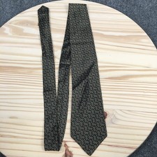 Ferrell Reed X-Long Mens Silk Tie Vintage Black Red Green Geometric Necktie XL
