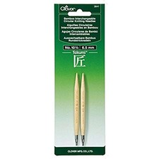 Clover Takumi No.10.5 Bamboo Interchangeable Circular Knitting Needles