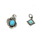 Southwest Sterling Turquoise Agate Bezel Set Necklaces Pendant Lot of 7 #S4562-2 — photo 5