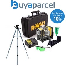 DeWalt DCE089D1G 3 Beam 3 Way Self Levelling Multi Line Laser Line Green +Tripod