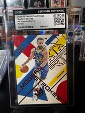2024-25 Panini Court Kings - Modern Strokes Stephen Curry #4 Amber /99