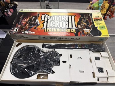 Xbox 360 Guitar Hero III Legends of Rock Les Paul Bundle, Tested, GH2