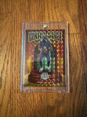 2024 Panini Mosaic - Center Stage Lamar Jackson #21 Gold Mosaic Prizm /10