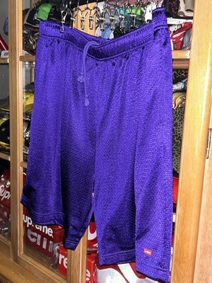 Supreme Small Box Baggy Mesh Short Purple SS25 size Large NEW | eBay
