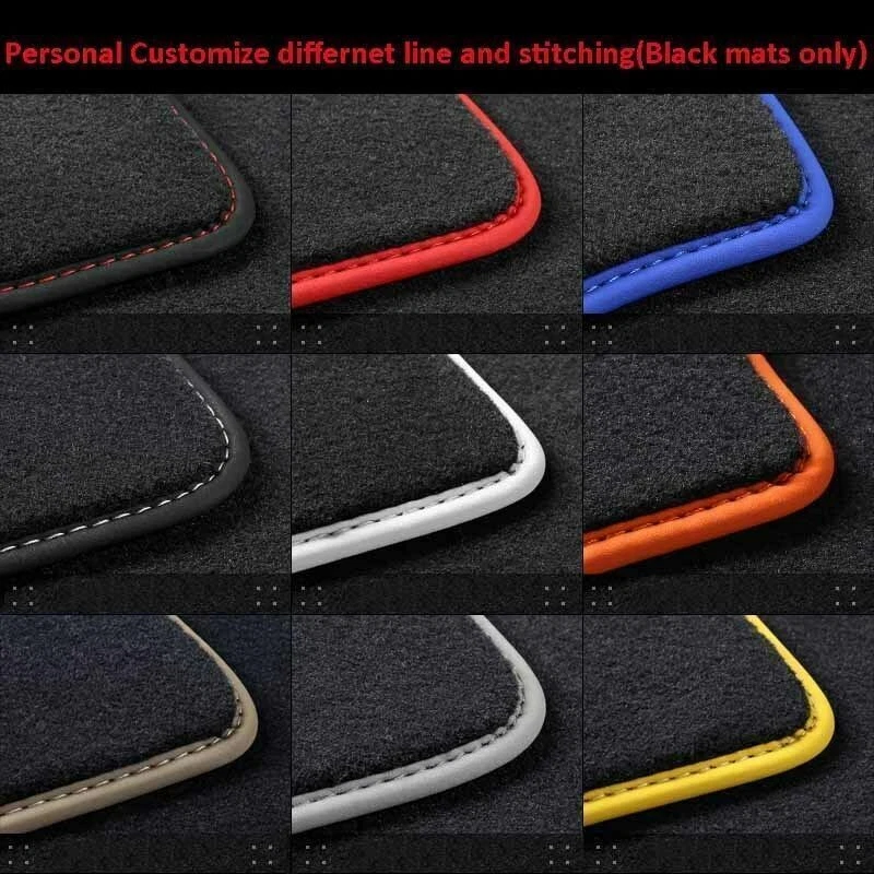 Полный комплект толстых однотонных нейлоновых напольных ковриков толщиной 1/2 дюйма для Audi A5 2door - Изображение 3 из 4