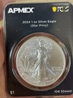 2024 1 oz American Silver Eagle Coin (Star Privy) In TEP 1st Strike Designation