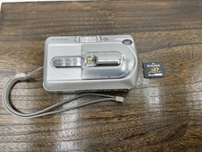 Fujifilm FinePix A340 4.0MP Digital Camera Silver Tested Working W/ Memory Card