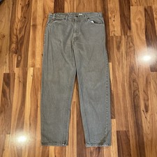 VTG Levis Jeans Mens 36X30 Green Denim 550 Relaxed Tapered Orange Tab 90s USA