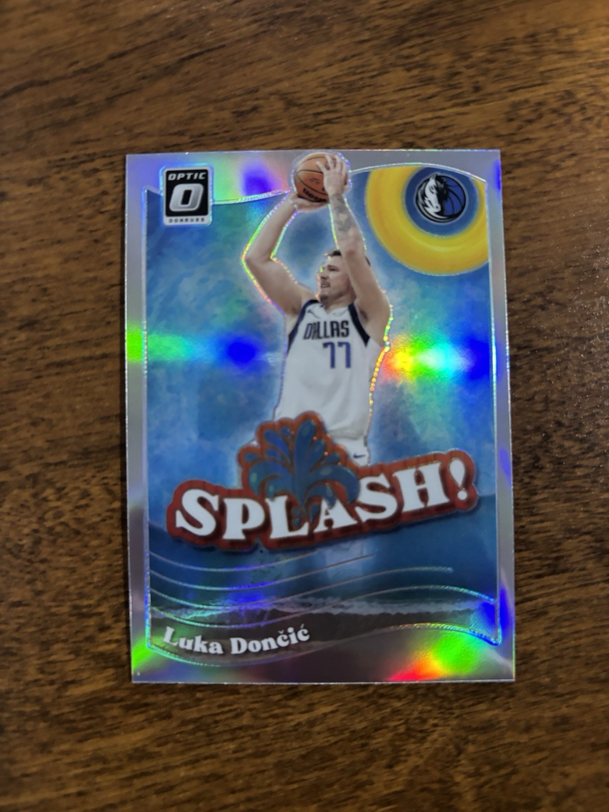 ✨2023-24 Donruss Optic Luka Doncic Splash Silver Holo #5 Mavs/Lakers
