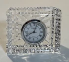 Vintage Small Crystal desk clock by Waterford