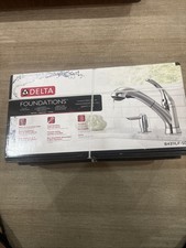 Delta B4311LF-SD Foundations Chrome Pull Out Kitchen Faucet