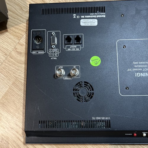 MARSHALL V-R185-IMD-TE Lcd Studio Monitor 18.5” Untested As Is No Ac Cord - Picture 3 of 4