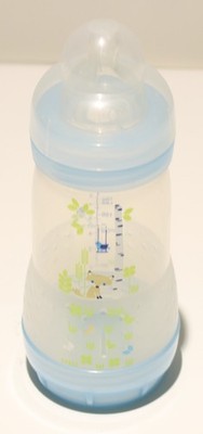MAM Easy Start Anti-Colic Baby Bottle 9oz Blue Size 2 *No Packaging*