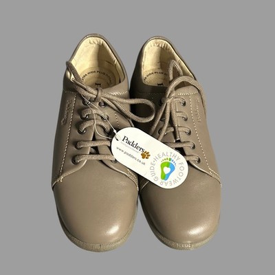 Padders Leder Obermaterial Beige Schnürschuhe Weite Passform Gr UK 5 NEU Freizeit