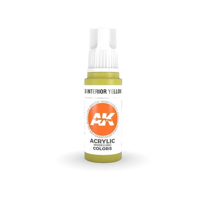 AK Interactive 17ml Bottle Interior Yellow Green 3rd Gen Acrylic Paint AK11138