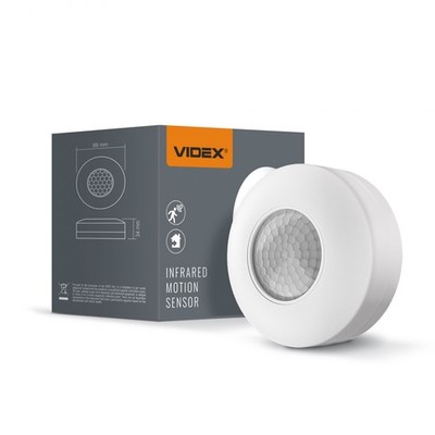 Infrarot Bewegungsmelder VIDEX SPC12W 1200W 360° IP20 Weiß Aufputz Decke Wand