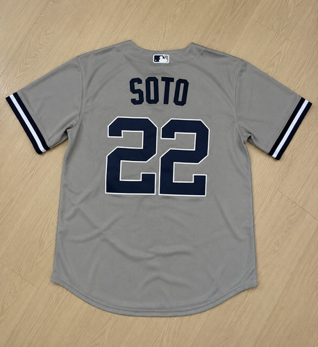 New York Yankees Juan Soto #22 Grey Road Printed Baseball Jersey Size New