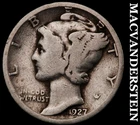 1927 Silver Mercury Dime - Scarce  Better Date  No Reserve  #G9162