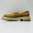 Aquatalia Women L M52000 Tan Suede Slip-On Loafer Shoes Size 9 — photo 1