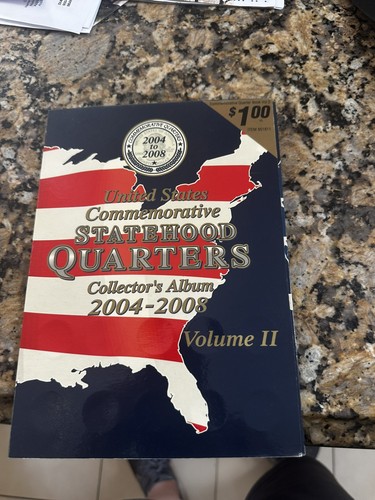 NOS US Commemorative Statehood Quarters Collectors Album 2004-2008 Volume II