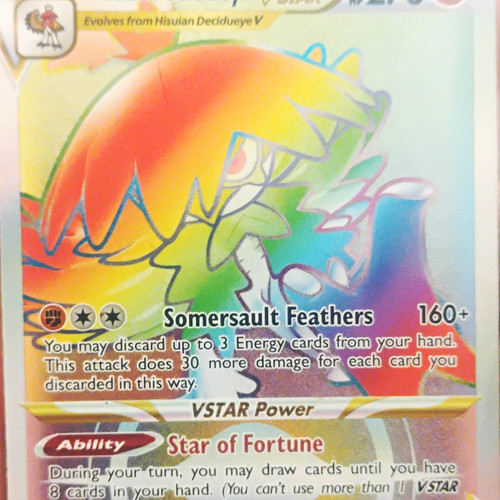 Hisuian Decidueye VSTAR 195/189 Swsh10 Astral Radiance Secret Rare Holo 270 HP