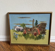 Paragon Rustic Autumnal Folk Art Needlepoint