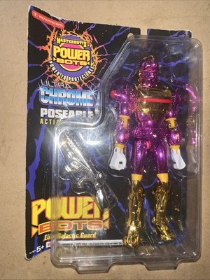 P9 1994 Trendmasters Masterbotix POWER BOTS Ultra Chrome 8'' Figure Metablaze