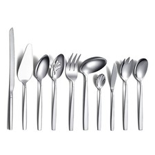 Silverware Serving Set 10 Pieces, Berglander Stainless Steel Flatware Serving...