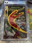 Marvel Comics The Amazing Spider-Man #77 CGC 9.0 1969 Human Torch Lizard