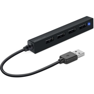 Speedlink SNAPPY SLIM USB 2.0 Hub 4 Ports SL-140000-BK schwarz