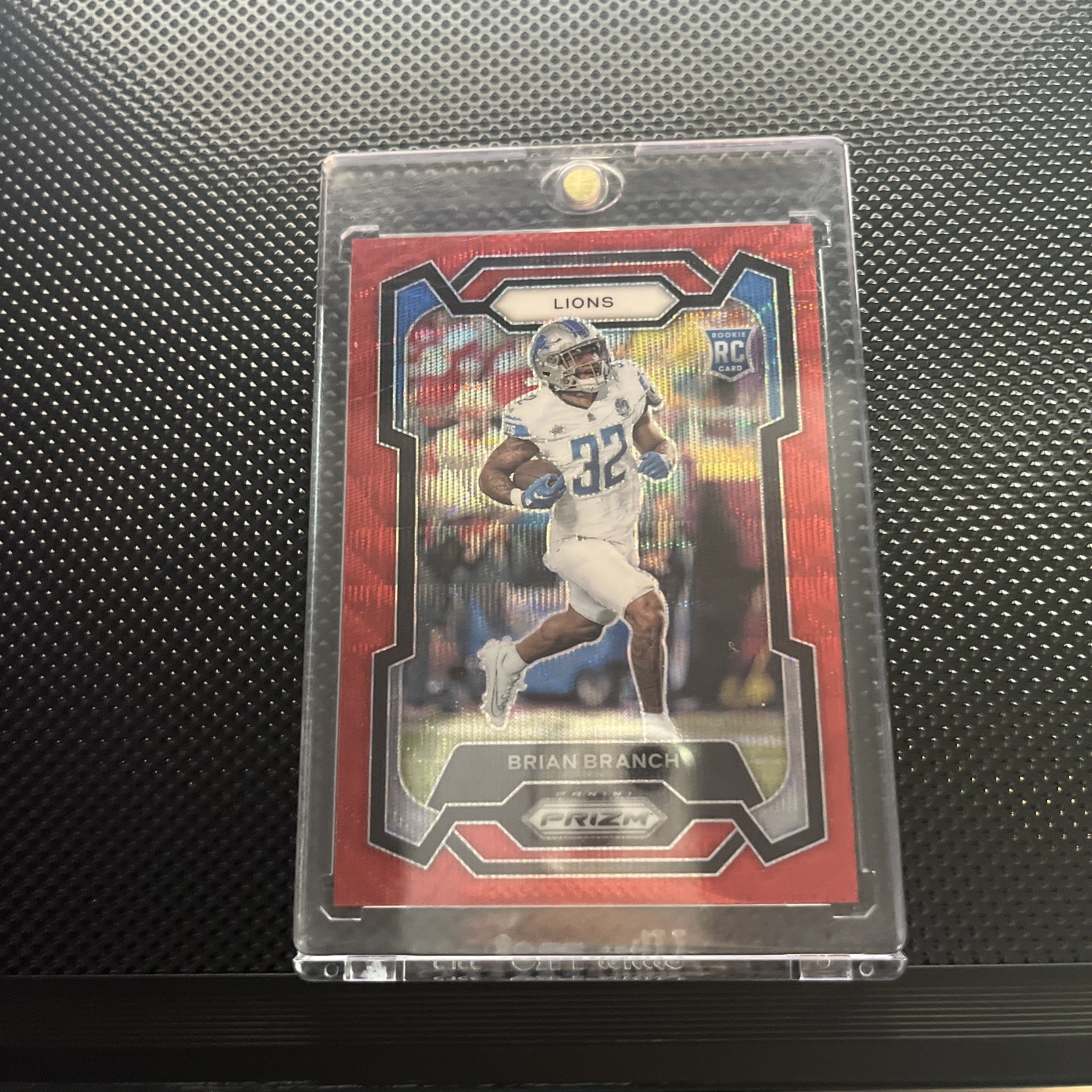 2023 Panini Prizm - Brian Branch #328 Red Wave Prizm /149 (RC)