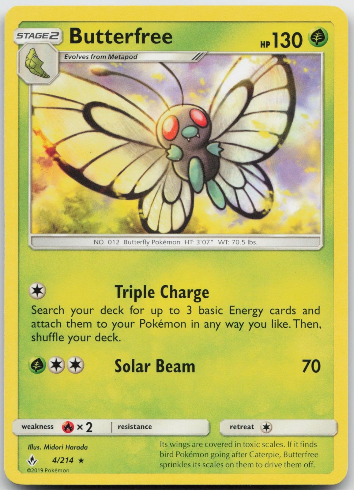 Butterfree Rare SM - Unbroken Bonds 4/214 LP