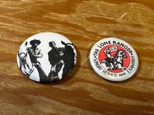 Vintage Lone Ranger Tonto Pin Pinback Buttons 1950's 1930's